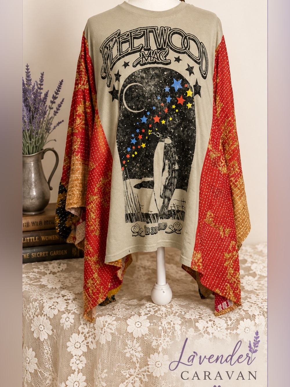 Fleetwood Mac Graphic Custom Kantha Sleeves